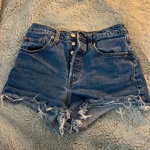 Levis 501 denim shorts